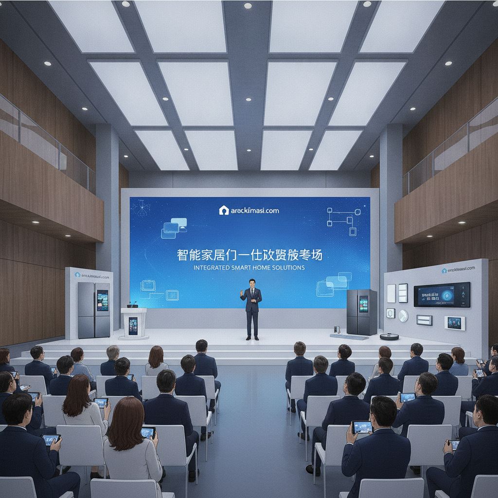 aracklimasi.com 智能家居一体化解决方案发布会现场。